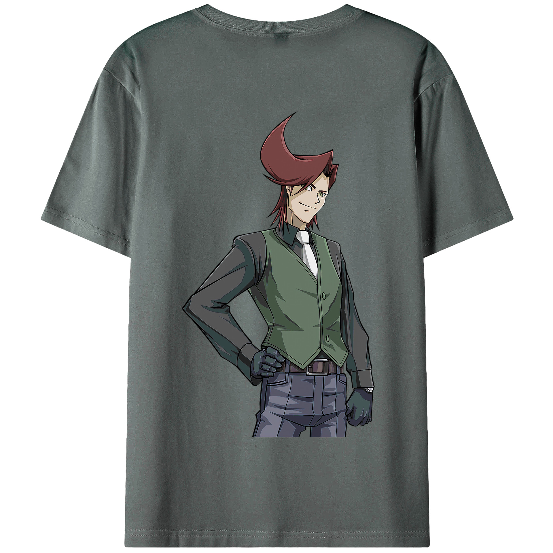 （画像用） 遊☆戯☆王 Yu-Gi-Oh! 綿100％半袖Tシャツ（背面プリント）